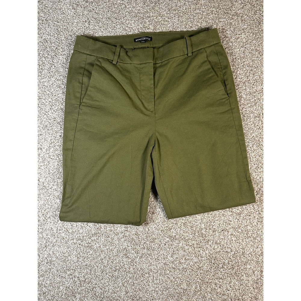 J.CREW MERCANTILE Olive Green Trousers Pants Stretch Chino Casual sz 4